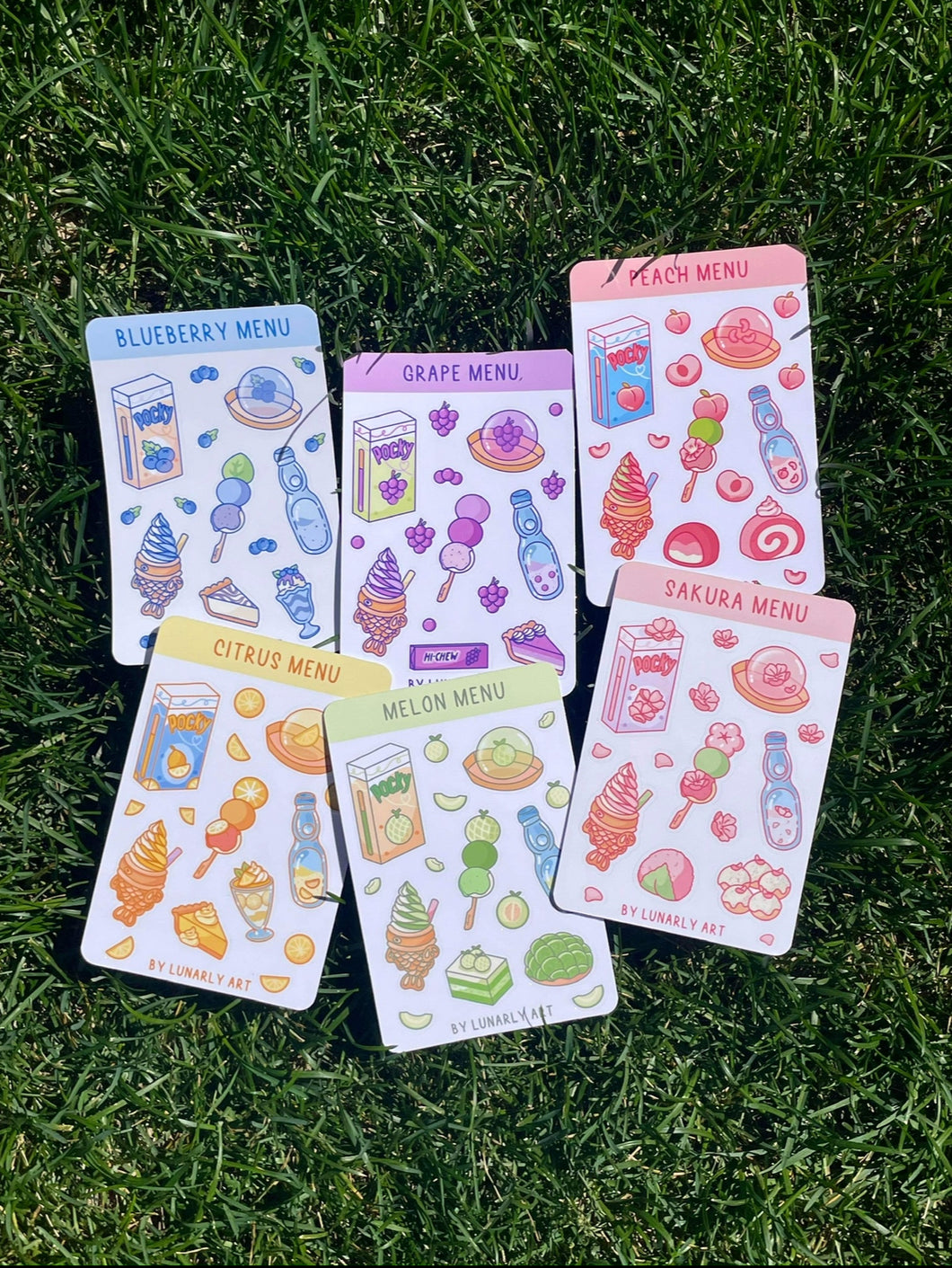 Menu Sticker Sheets