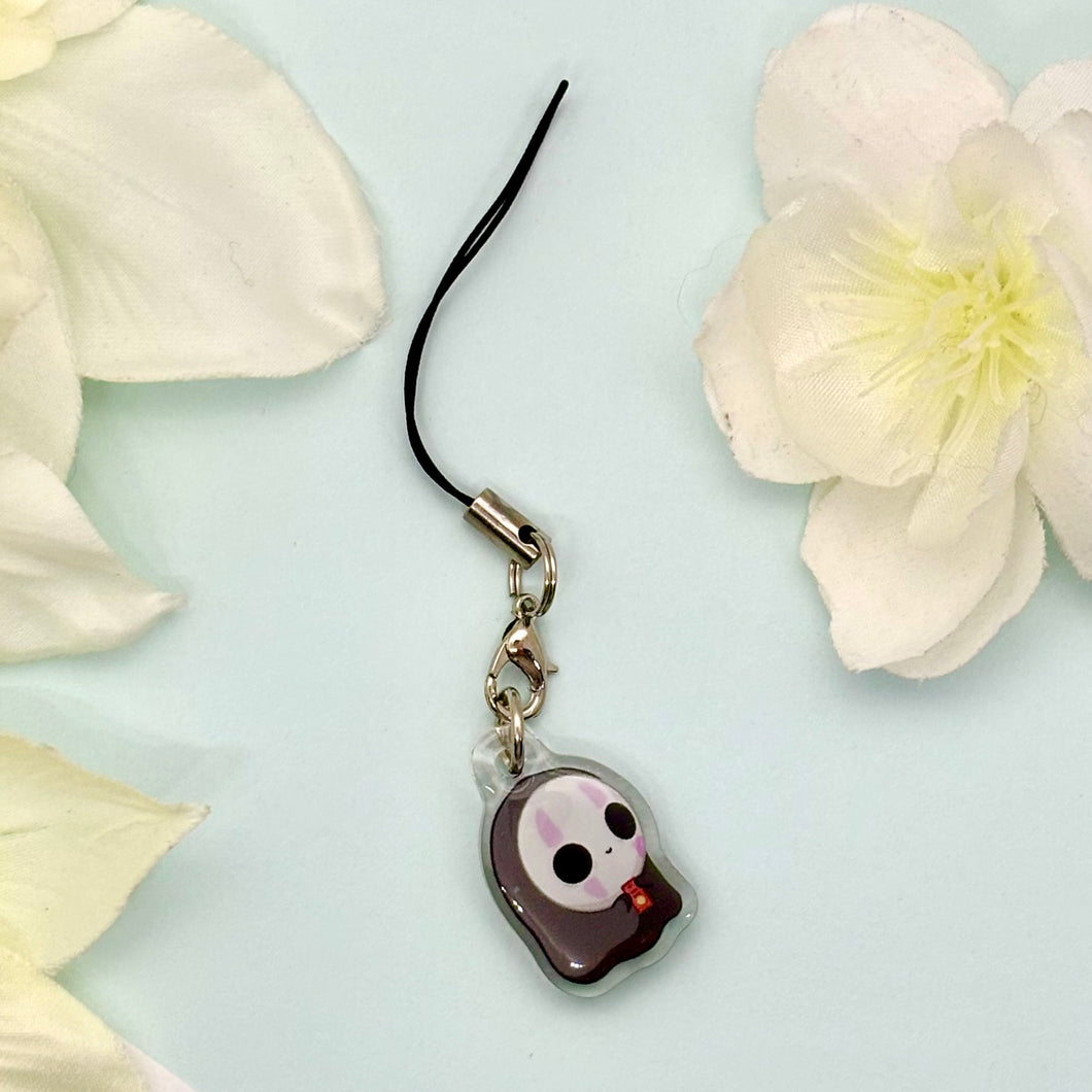 No face phone charm